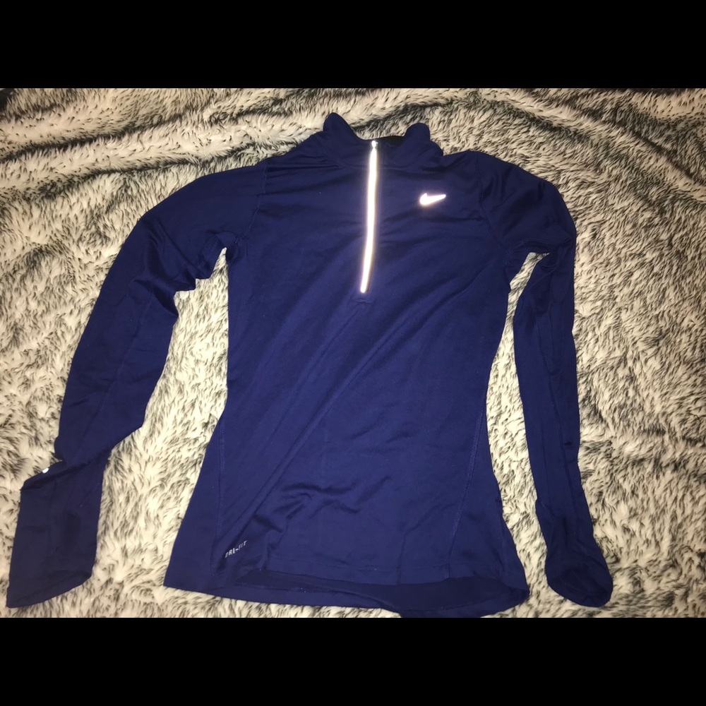 Nike Blue zip pullover